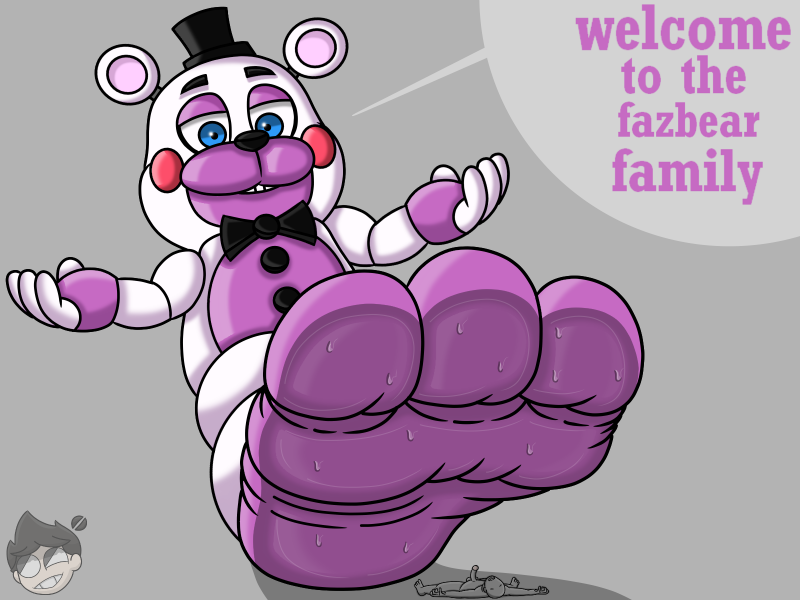 2019 3_toes 4:3 4_fingers animatronic anonymous anthro balls barefoot big_feet blue_eyes bodily_fluids bow_tie clothing dialogue duo english_text erection feet fingers five_nights_at_freddy's foot_fetish foot_focus freddy_fazbear's_pizzeria_simulator genitals grey_background grey_body half-closed_eyes hat headgear headwear helpy_(fnaf) humanoid humanoid_genitalia humanoid_penis looking_down lying machine male male/male male_focus mammal micro multicolored_body narrowed_eyes nude on_back on_ground penis purple_body robot round_ears shadow simple_background size_difference smashcuenta123 smile speech_bubble sweat sweaty_feet teeth text toes top_hat ursid video_games white_body