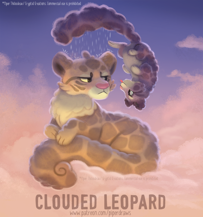 2020 air_creature ambiguous_gender annoyed black_eyes blep brown_body cloud clouded_leopard cryptid-creations duo elemental_creature english_text felid feral frown grey_body humor living_cloud looking_at_another mammal pantherine pun raining sky smile spots spotted_body tan_body text tongue tongue_out url visual_pun