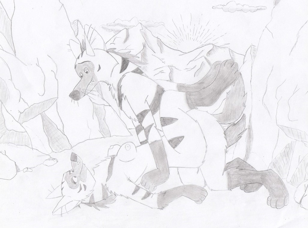 aardwolf ambiguous_penetration anthro breasts canyon cliff cloud disney duo female female_penetrated graphite_(artwork) half-closed_eyes hands_at_sides haya hyaenid loving_sex lying male male/female male_penetrating male_penetrating_female mammal missionary_position narrowed_eyes nipples ogopa on_back outside pencil_(artwork) penetration rock romance romantic romantic_couple sex sun the_lion_guard the_lion_king traditional_media_(artwork) unclesamtheman