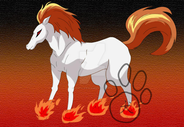 anime demon demon_horse entei equid equine fire fire_horse hooves horse inuyasha legendary_pok&eacute;mon male mammal mane nintendo pok&eacute;mon pok&eacute;mon_(species) simple_background solo unknown_artist video_games