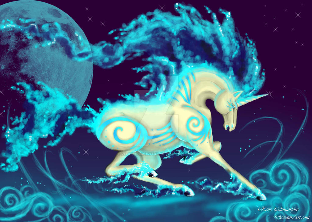 equid equine female gallop galloping mammal moon night nintendo pok&eacute;mon pok&eacute;mon_(species) pose rapidash renepolumorfous running shiny_pok&eacute;mon simple_background solo video_games