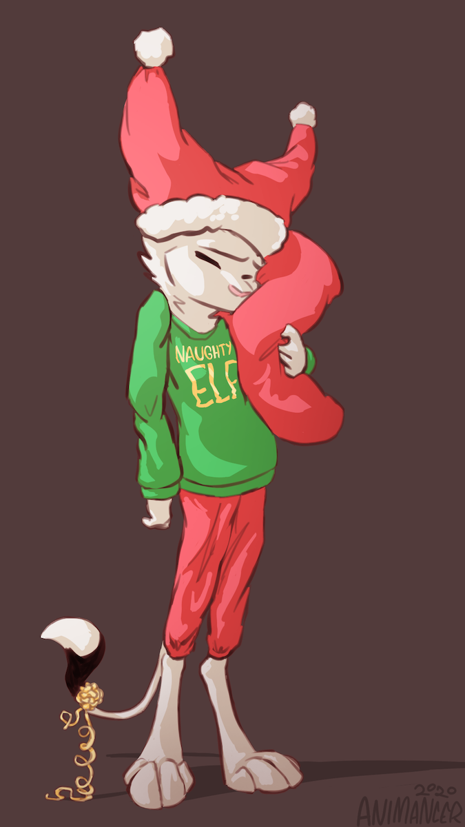 animancer clothing dipodid elf hi_res humanoid jerboa luck mammal naughty pajamas pillow rodent tired