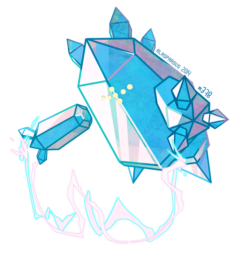 2014 alaspargus artist_name commentary creature english_commentary full_body gen_3_pokemon legendary_pokemon no_humans number pokedex_number pokemon pokemon_(creature) regice solo transparent_background