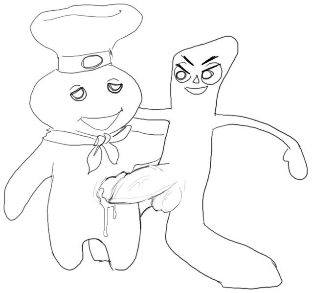 crossover gumby mascots pilsbury_doughboy tagme