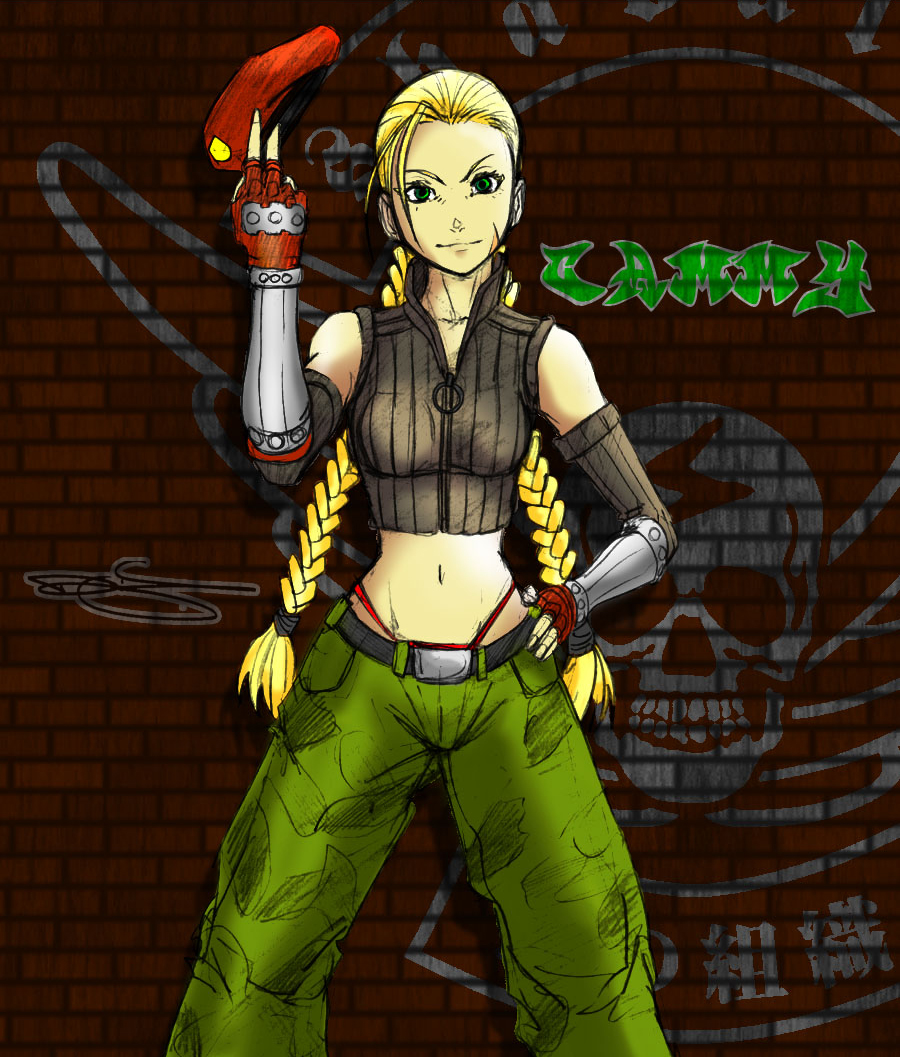 blonde_hair cammy_white capcom green_eyes street_fighter twintails