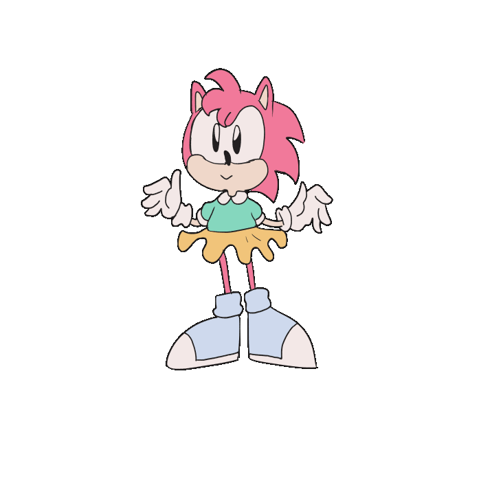 &lt;3 1:1 2017 2d_animation accessory animated anthro biped black_eyes blowing_kiss blue_clothing blue_footwear blue_shoes bottomwear classic_amy_rose classic_sonic_(universe) clothed clothing dancing digital_media_(artwork) eulipotyphlan female footwear frame_by_frame fully_clothed fur gloves green_clothing green_shirt green_topwear hair_accessory hairband handwear hedgehog mammal monotone_body monotone_fur open_mouth open_smile orange_bottomwear orange_clothing orange_skirt pink_body pink_fur red_hairband shirt shoes short_playtime skirt smile solo sonic_the_hedgehog_(series) swaltersart tan_body tan_skin topwear twirling white_clothing white_gloves