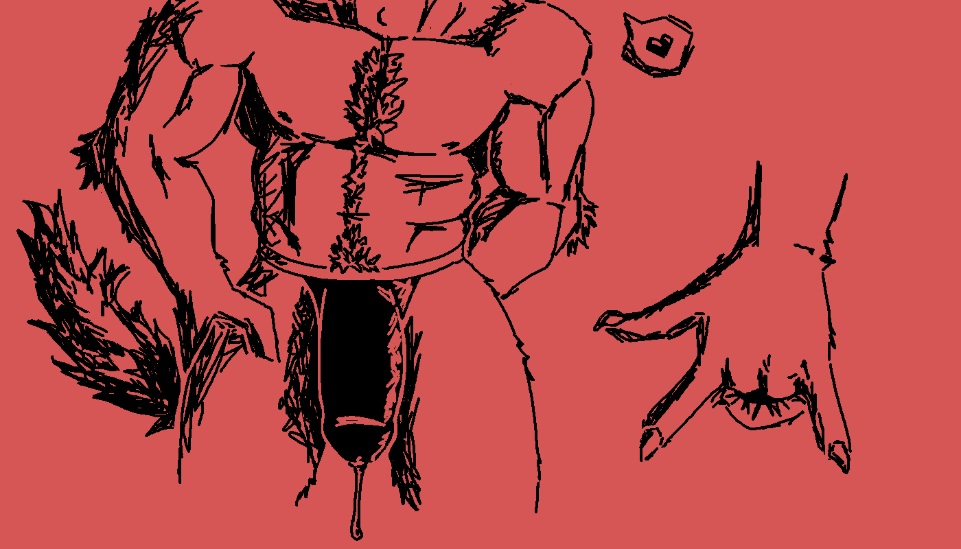 &lt;3 2021 5_fingers 7:4 abs aliasing anal anal_fingering anthro anus arm_tuft biceps big_bulge biped black_and_red bodily_fluids body_hair bulge canid canine chest_tuft claws clothed clothing cutaway digital_drawing_(artwork) digital_media_(artwork) elbow_tufts fingering fingering_self fingers front_view fur genital_fluids genital_outline hand_on_leg hand_on_thigh happy_trail jockstrap male mammal masturbation monochrome muscular muscular_anthro muscular_male navel nipples pecs penis_outline pictographics precum precum_string pubes red_background rodin simple_background sketch solo standing topless tuft underwear were werecanid werecanine werewolf