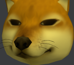 ambiguous_gender anonymous_artist canid canine canis cheems doge dogelore domestic_dog fur grey_background low_res mammal meme roblox simple_background solo thumbnail yellow_body yellow_fur