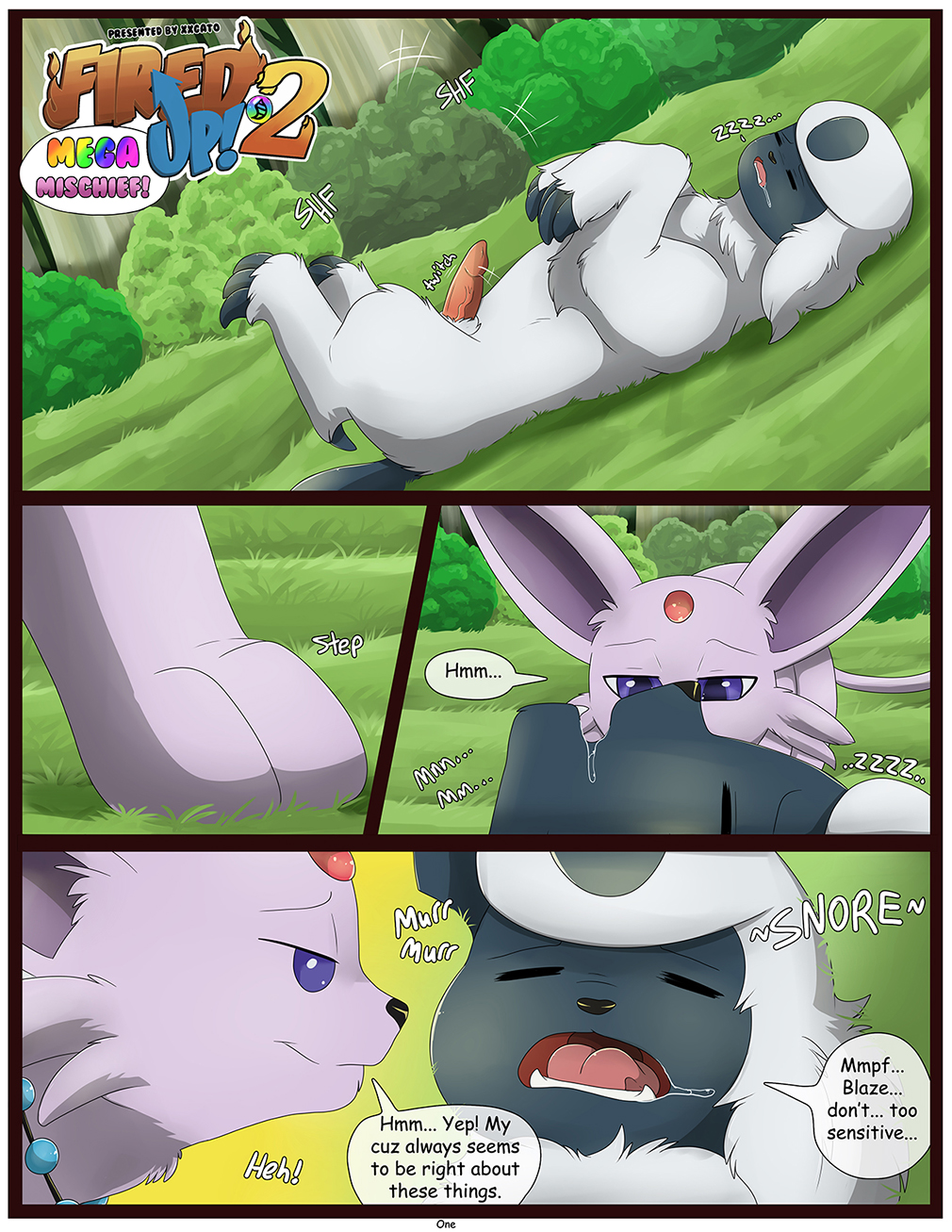 absol animal_genitalia animal_penis aroused bodily_fluids border canid canine canine_penis comic conditional_dnp detailed_background drooling duo eeveelution english_text erection espeon eyes_closed fan_character female feral genitals hi_res lying male male/female mammal nintendo on_back open_mouth penis pok&eacute;mon pok&eacute;mon_(species) saliva sleeping snoring speech_bubble text video_games wet_dream white_border xxgato