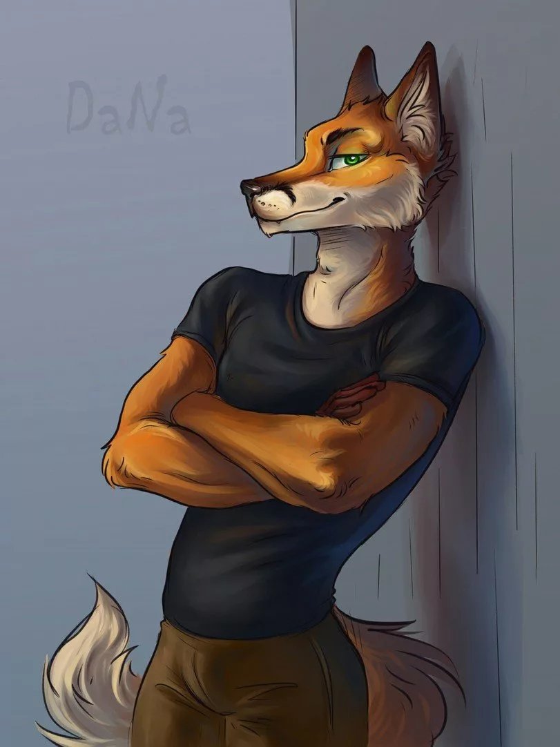 anthro canid canine clothing danawolfin fox male mammal solo