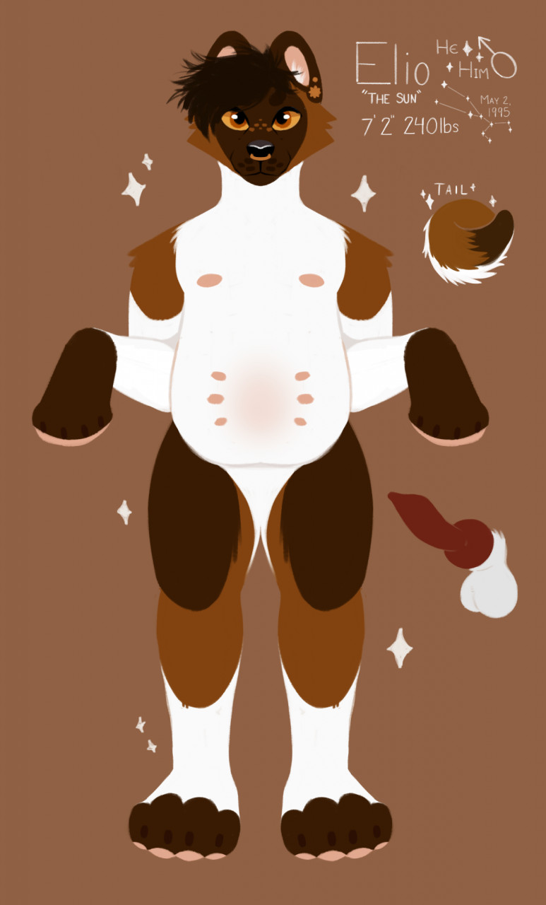 2021 8_nipples akita animal_genitalia animal_penis anthro balls barefoot belly biped brown_background brown_body brown_ears brown_eyes brown_feet brown_fur brown_hair brown_markings brown_spots canid canine canine_penis canis cheek_tuft claws digital_media_(artwork) disembodied_balls disembodied_penis disembodied_tail domestic_dog elio_(gremm) english_text erection facial_piercing facial_spots facial_tuft feet front_view full-length_portrait fur gender_symbol genitals glistening glistening_nose gremm hair hi_res knot lineless male mammal markings model_sheet monotone_ears monotone_hair multi_nipple multicolored_body multicolored_fur multicolored_tail nipples nose_piercing nose_ring nude orange_sclera pawpads penis piercing pink_inner_ear pink_nipples pink_pawpads portrait red_penis shoulder_tuft simple_background slightly_chubby smile solo sparkles spitz spots standing symbol text tuft two_tone_face white_arms white_balls white_belly white_inner_ear_fluff white_legs ♂