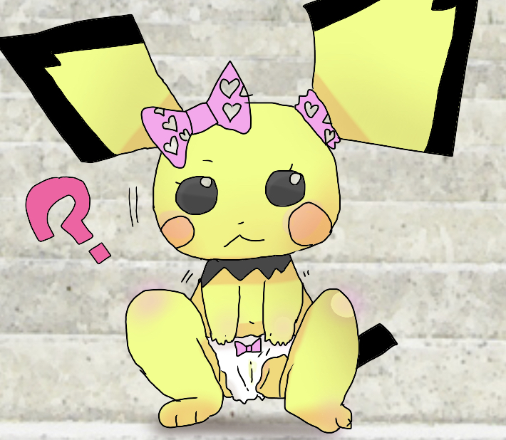 baby_pok&eacute;mon bow_panties clothed clothing female feral nintendo panties panties_only pichu pok&eacute;mon pok&eacute;mon_(species) topless trashtragon underwear underwear_only video_games white_panties