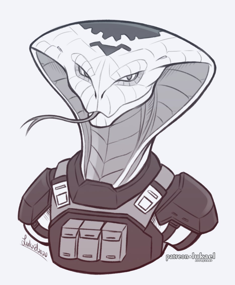 2020 agent_torque anthro bust_portrait clothed clothing cobra female forked_tongue long_tongue looking_at_viewer lukael portrait reptile scalie snake snake_hood solo tongue tongue_out video_games viper_(x-com) x-com x-com:_chimera_squad