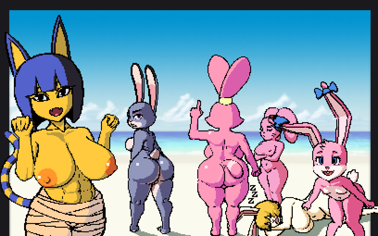 anais_watterson animal_crossing animal_humanoid ankha_(animal_crossing) anthro babs_bunny beach big_breasts big_butt breasts butt carrot_(one_piece) cartoon_network cat_humanoid chowder_(series) digital_media_(artwork) disney felid felid_humanoid feline feline_humanoid female group huge_breasts huge_butt humanoid judy_hopps lagomorph lagomorph_humanoid leporid_humanoid mammal mammal_humanoid muscular nintendo nude one_piece oppmann panini_(chowder) pixel_(artwork) rabbit_humanoid seaside the_amazing_world_of_gumball thick_thighs tiny_toon_adventures video_games warner_brothers wide_hips zootopia