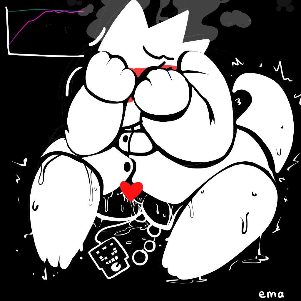 &lt;3 alphys anal anal_beads_in_ass anal_penetration anthro blush bodily_fluids bottomless butt_from_the_front censored clothed clothing coat covering covering_face ema_npr embarrassed english_text eyewear female flustered front_view genital_fluids genitals glasses graph hunched_over lab_coat leaning leaning_forward lizard looking_down looking_pleasured penetration pussy pussy_juice pussy_juice_on_ground reptile scalie sex_toy sex_toy_in_pussy shaking signature simple_background sitting solo spot_color steam sweat sweat_pool text thick_thighs topwear trembling undertale vibrator vibrator_in_pussy video_games