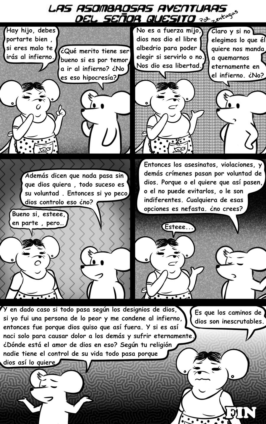 anthro breasts clothed clothing comic dialogue ear_piercing ear_ring eyes_closed female greyscale group hi_res male mammal monochrome mouse murid murine nude piercing quesito_(zentagas) rodent spanish_text text translation_request zentagas