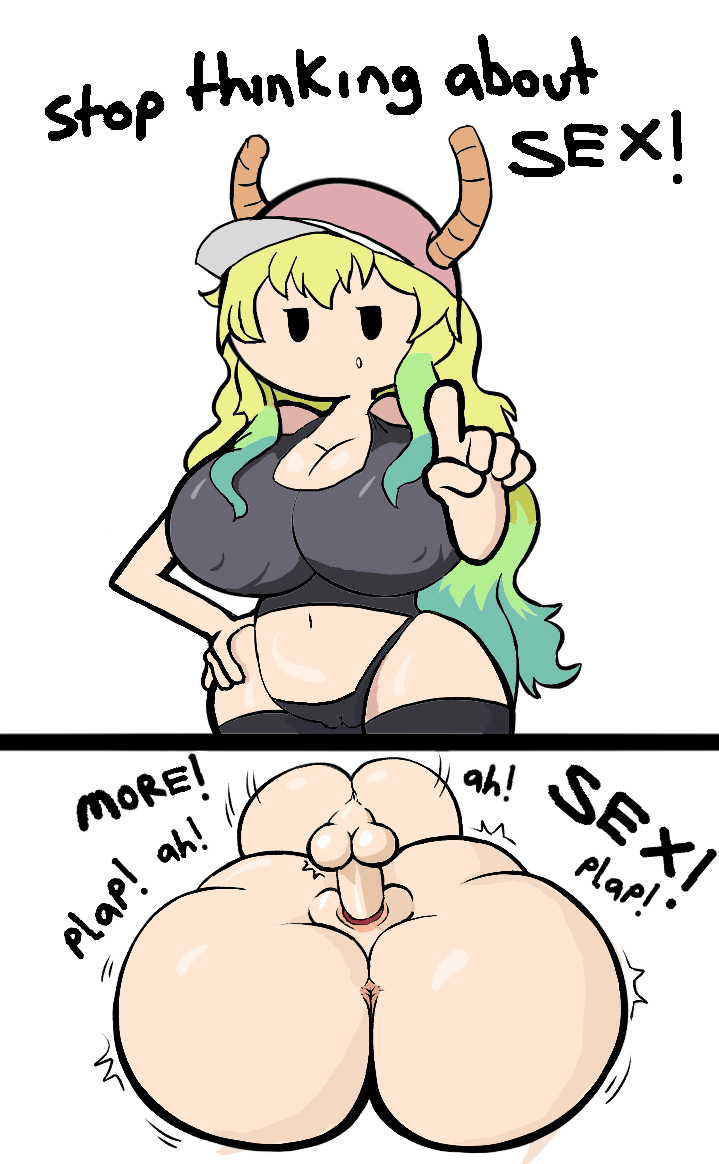 anonymous_artist anus comic female from_front_position genitals horn horned_humanoid human humanoid larger_female male male/female mammal mating_press miss_kobayashi's_dragon_maid navel nipple_outline not_furry onomatopoeia penetration penis pussy quetzalcoatl_(dragon_maid) sex size_difference sound_effects stop_thinking_about_sex text