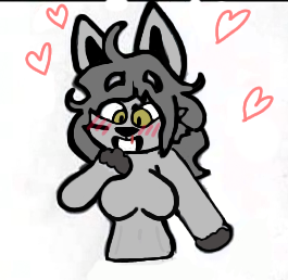 &lt;3 anthro blood blush bodily_fluids breasts canid canine canis domestic_cat ears_up emilly felid feline felis female female/female hair hooligan invalid_tag long_hair low_res mammal nosebleed paws solo wolf