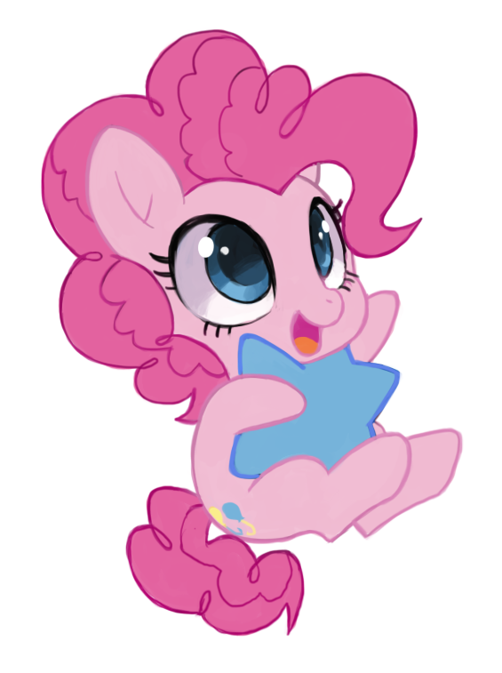 2013 alpha_channel blue_eyes chibi cutie_mark equid equine eyelashes friendship_is_magic hair horse looking_up mammal my_little_pony pink_body pink_hair pinkie_pie_(mlp) pony simple_background smile solo suikuzu transparent_background