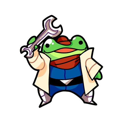 2017 alpha_channel amphibian anthro black_eyes chibi clothing frog green_body hat headgear headwear holding_object looking_at_viewer low_res lsdoiphin male nintendo open_mouth simple_background slippy_toad smile standing star_fox toad_(frog) tools transparent_background video_games wrench