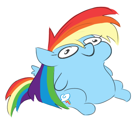 blue_body equid equine feral friendship_is_magic hair hasbro jargon_scott low_res mammal multicolored_hair my_little_pony pegasus rainbow_dash_(mlp) rainbow_hair simple_background sitting solo white_background wings