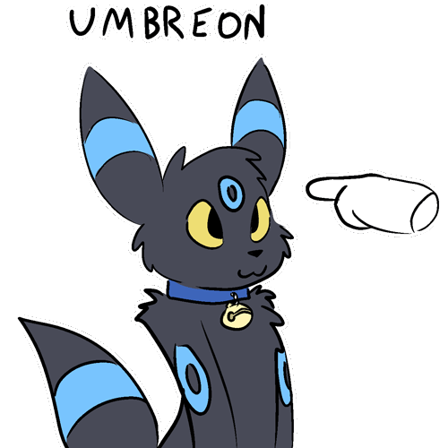 :3 animated battle_fennec bell bell_collar bioluminescence boop collar draco_(draco) eeveelution feral glowing low_res male meme nintendo pok&eacute;mon pok&eacute;mon_(species) smile solo umbreon video_games yellow_sclera
