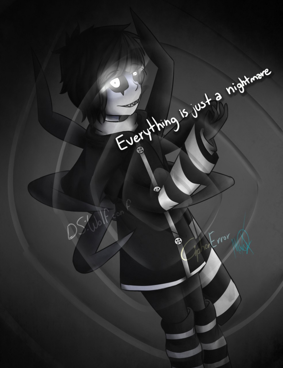 black_clothing clothing dark_clothing dream hi_res human humanoid male mammal marionette nightmare nightmarionne_(fnaf) nightmarionne_oficial_(artist) not_furry solo strings unknown_artist