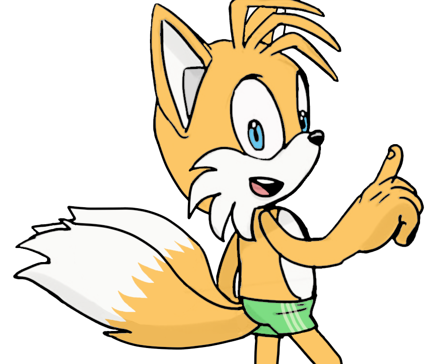 bottomwear canid canine clothing fox kitsune2000 male mammal miles_prower prower shorts solo sonic_the_hedgehog_(series) swimming swimming_trunks swimwear tails_(disambiguation)