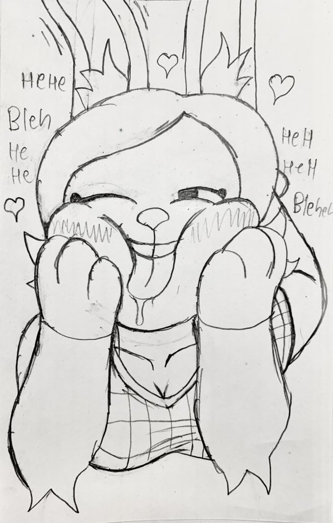 &lt;3 animal_crossing animal_humanoid anthro blush blush_lines bodily_fluids breasts buckteeth carmen_(animal_crossing) cleavage clothed clothing cute_expression cute_face drooling eyelashes face_squish female hair humanoid inner_ear_fluff j2_sharp lagomorph lagomorph_humanoid laugh leporid leporid_humanoid looking_at_viewer lying mammal mammal_humanoid monochrome narrowed_eyes nintendo on_front one_eye_closed rabbit rabbit_humanoid saliva saliva_on_tongue saliva_string simple_background solo squish teeth tongue tongue_out tuft video_games wink winking_at_viewer