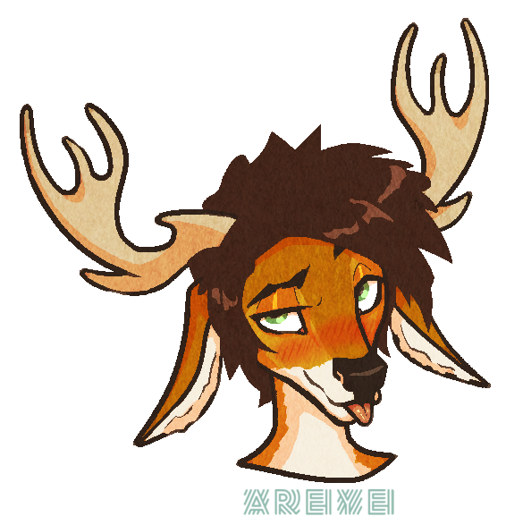 alpha_channel antlers areye_(artist) blush cervid expression_sheet flirting girly horn looking_at_viewer looking_pleasured male mammal simple_background solo tongue tongue_out transparent_background