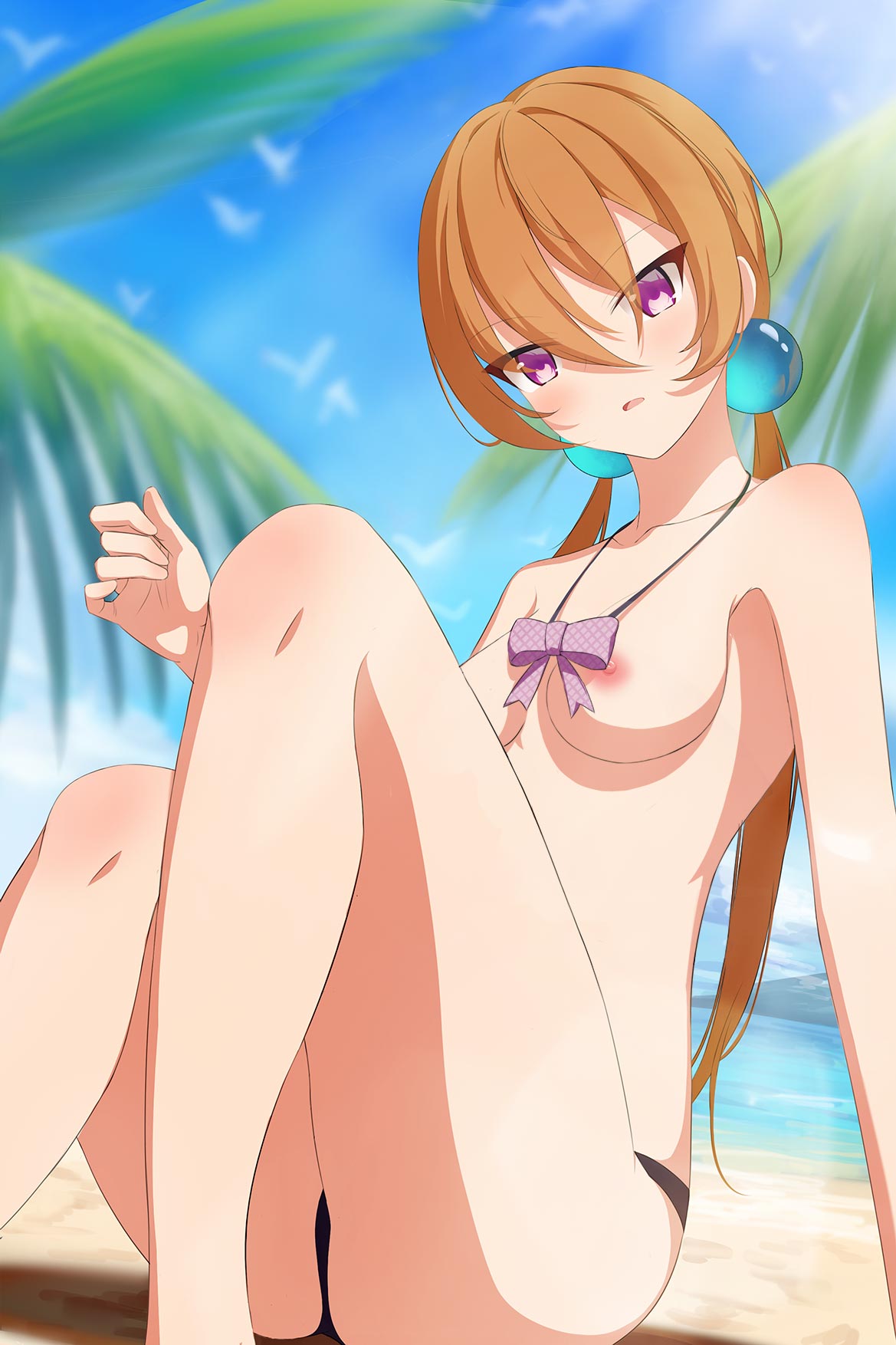 alisa_southerncross bikini keroro_gunsou nipples swimsuits thong topless yu_(want_rou_nai_zi)