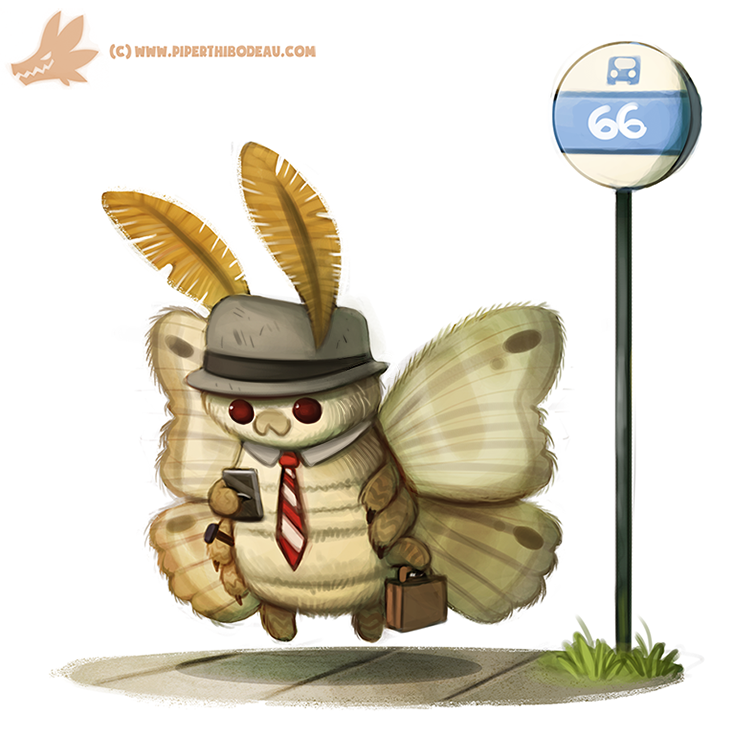 2015 antennae_(anatomy) anthro arthropod beady_eyes briefcase bus_stop clothing cryptid-creations floating grass hat headgear headwear insect lepidopteran lepidopteran_wings male moth necktie plant red_eyes sidewalk simple_background solo tan_body text url white_background wings