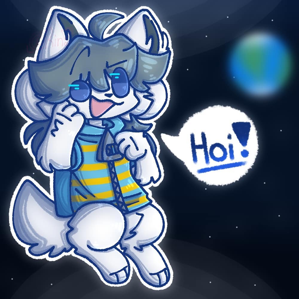 1:1 canid canine clothed clothing earth felid feline fur hair mammal open_mouth simple_background solo space stupidrinz tem temmie_(undertale) text topwear undertale video_games white_body white_fur
