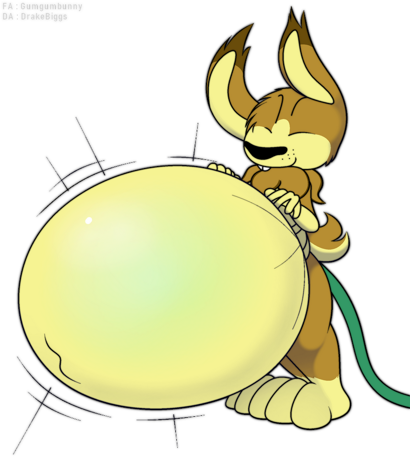 alpha_channel anthro belly big_belly chest_tuft eyes_closed foxball happy hyper hyper_belly inflation lagomorph leporid male mammal nude rabbit smile solo standing tuft