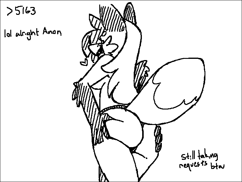 &lt;3 4:3 anthro arm_tuft black_and_white black_border border breasts butt butt_grab canid canine cheek_tuft clothed clothing dialogue digital_media_(artwork) english_text eyelashes facial_tuft female fox fur hair hand_on_butt looking_at_viewer mammal monochrome mostly_nude multicolored_body multicolored_fur open_mouth panties panties_only pepper_(sketchytoasty) presenting red_fox simple_background sketchytoasty solo text topless tuft underwear underwear_only