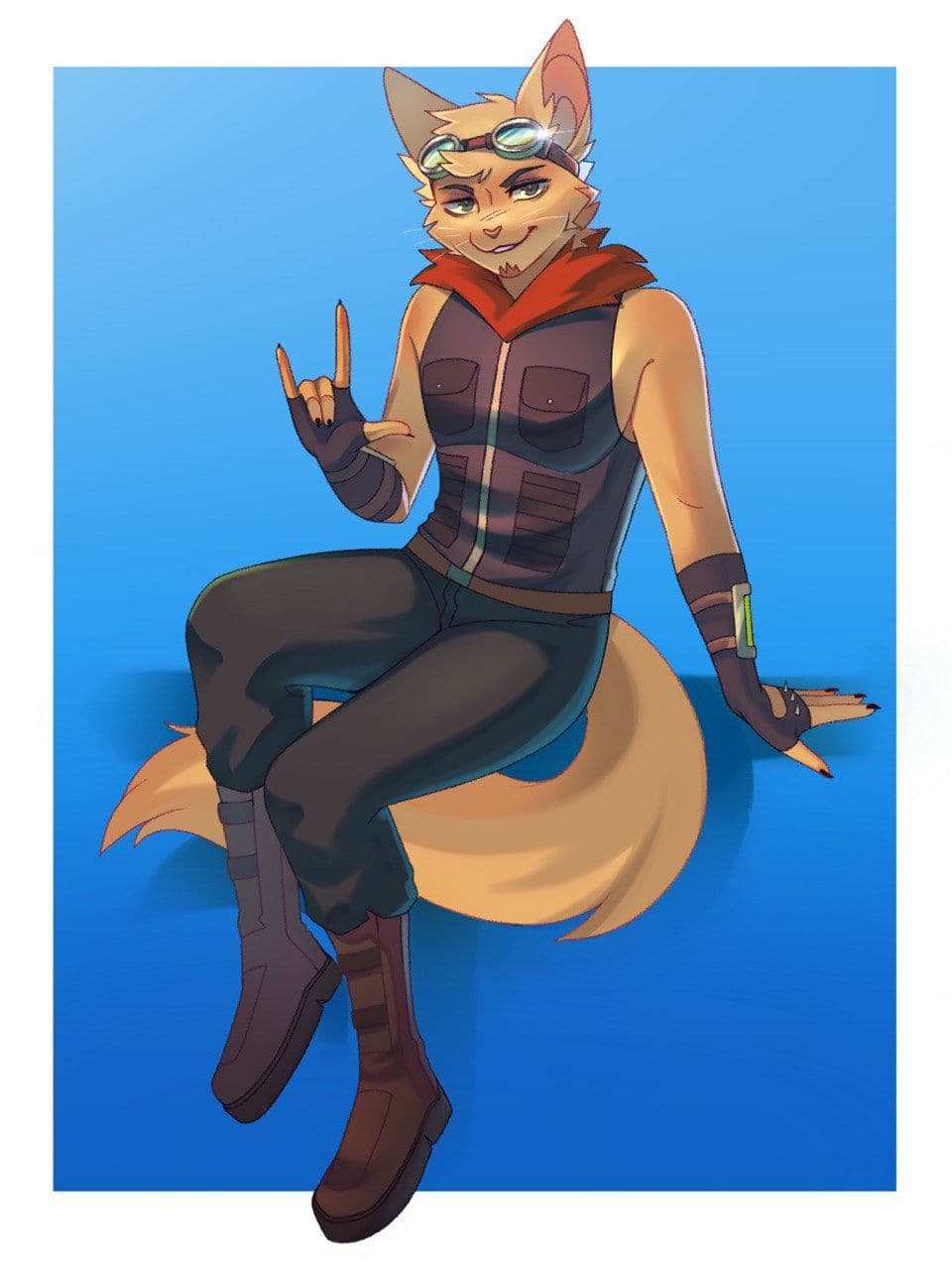 3:4 amy_jenssen anthro biped clothed clothing fan_character fluffy fully_clothed gloves handwear hi_res league_of_legends male mammal neck_tuft riot_games solo teemo_the_yiffer tuft video_games yordle