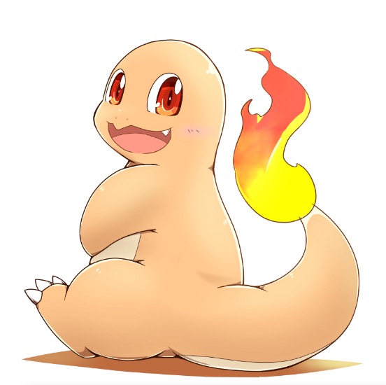 2018 3_toes ambiguous_gender charmander claws feet fire nintendo open_mouth open_smile orange_body pok&eacute;mon pok&eacute;mon_(species) red_eyes simple_background sitting smile solo tatu_wani_(artist) toe_claws toes tongue video_games white_background