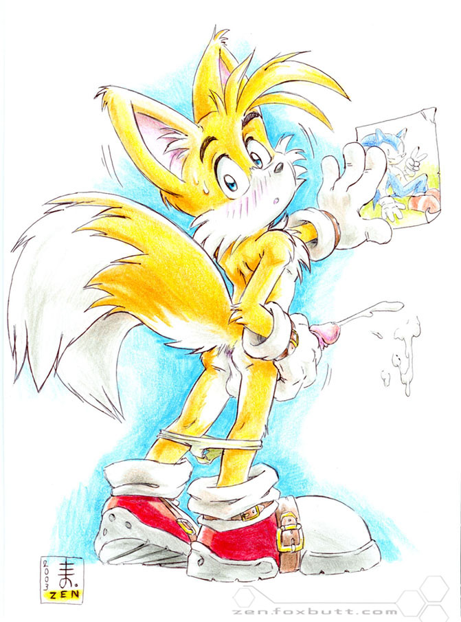 anus balls briefs butt canine caught chest_tuft cum cumshot fox fur gloves looking_at_viewer looking_back male mammal masturbation miles_prower orange_fur orgasm panties panties_down penis photo plain_background sega shoes solo sonic_(series) sonic_team sonic_the_hedgehog standing sweat tails tuft underwear walk-in wall white_background zen