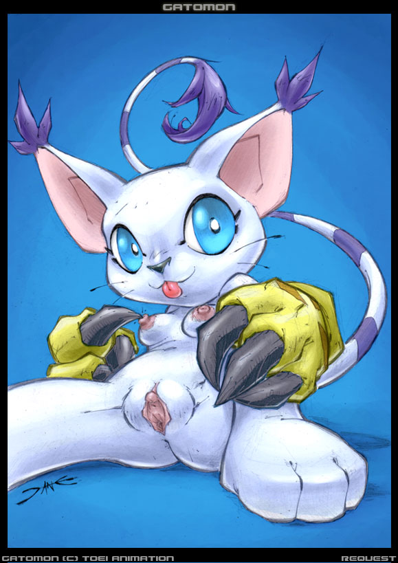 digimon dreamer gatomon spank tagme