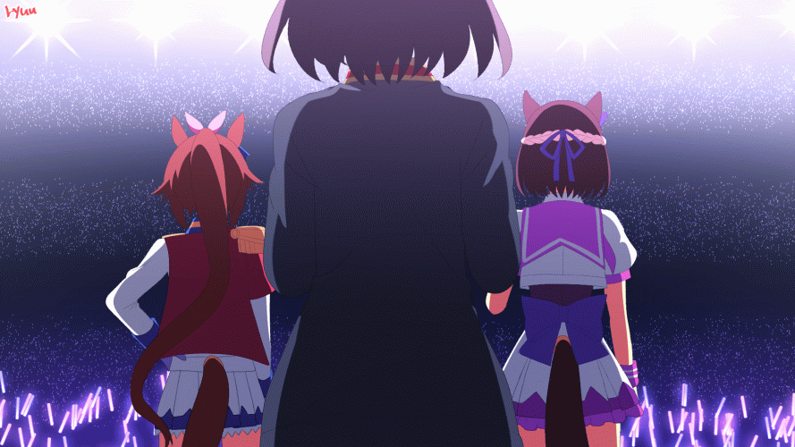 1girl ahoge animal_ears animated animated_gif arm_behind_back arm_support artist_name award_ribbon belt black_belt black_footwear black_gloves black_hair black_skirt black_vest blue_bow blue_cape blue_eyes blue_jacket blue_skirt blush bob_cut boots bow braid breasts brown_choker brown_hair buttons cape carrot choker clenched_hand clenched_hands closed_mouth coat collarbone collared_shirt commentary commentary_request compass confetti cowboy_shot cropped_jacket crown double-breasted ear_ornament ear_through_crown epaulettes feather_hair_ornament feathers fingerless_gloves french_braid from_behind full_body fur-trimmed_cape fur_cape fur_trim gloves grin hair_between_eyes hair_down hair_flaps hair_ornament half_gloves hand_on_own_hip hand_up hands_on_own_hips hood hood_down hooded_jacket horse_ears horse_girl horse_tail jacket kitasan_black_(final_bloom)_(umamusume) kitasan_black_(umamusume) leaning_forward long_hair long_sleeves looking_at_viewer midriff mini_crown multicolored_clothes multicolored_hair multicolored_jacket multiple_views navel official_alternate_costume official_alternate_hairstyle open_clothes open_jacket open_mouth outstretched_arm outstretched_hand petticoat pink_bow pleated_skirt ponytail puffy_short_sleeves puffy_sleeves purple_eyes purple_ribbon red_cape red_coat red_eyes red_jacket red_vest ribbon ryuu_(ryuraconis) sailor_collar sash shadow shirt short_hair short_shorts short_sleeves shorts shoulder_sash sidelocks single_epaulette sitting skirt small_breasts smile solo special_week_(supreme_commander_of_the_rising_sun)_(umamusume) special_week_(umamusume) standing streaked_hair tail tail_through_clothes teeth thigh_boots thighs tilted_headwear tokai_teio_(beyond_the_horizon)_(umamusume) tokai_teio_(umamusume) transformation two-tone_hair two-tone_jacket two-tone_skirt two_side_up umamusume upper_body v vest w waist_bow waving white_gloves white_hair white_jacket white_shirt white_shorts white_skirt white_stripes wrist_cuffs zettai_ryouiki