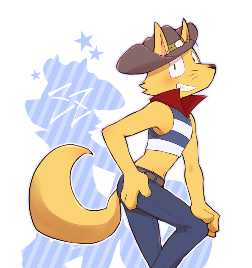 2021 anthro canid canine clothing cotton_(artist) fox fur kaiketsu_zorori male mammal solo whiskers zorori