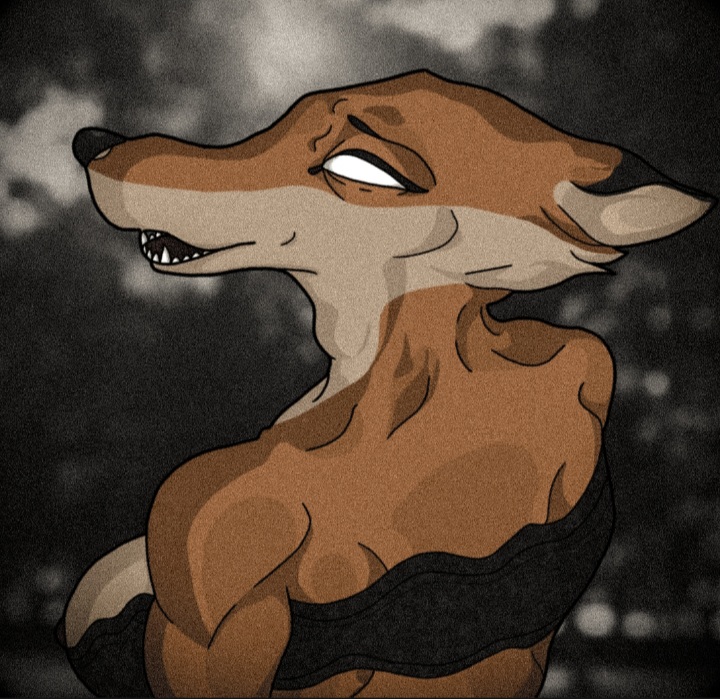 anthro black_and_white_background black_clothing black_underwear canid canine clothing concerned female fini_(rentressy) fox looking_back mammal orange_body rear_view rentressy solo underwear white_eyes