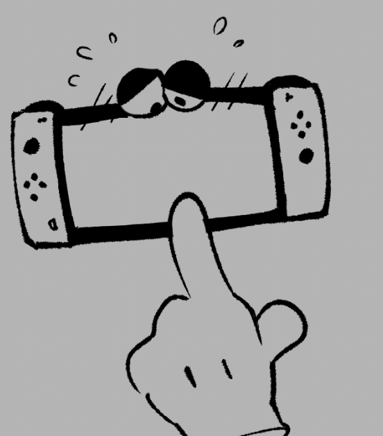 ambiguous/ambiguous ambiguous_gender animate_inanimate black_and_white blush blush_lines clothing disembodied_hand duo game_console gloves half-closed_eyes handwear living_machine machine mechanophilia monochrome mouthless narrowed_eyes nintendo nintendo_switch noseless rubbing solo_focus squishy_(artist) suggestive video_games