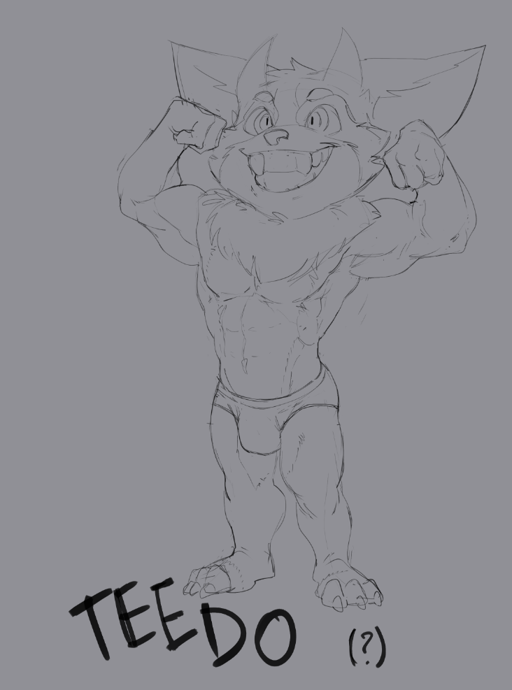 2019 2_horns 3_toes 4_fingers anthro big_abs big_biceps big_ears big_eyes big_mouth_(anatomy) big_muscles big_pecs briefs briefs_only bristol cheek_tuft claws clothed clothed_anthro clothed_male clothing digital_media_(artwork) ear_tuft facial_tuft fan_character feet fingers flexing flexing_bicep flexing_pec front_view full-length_portrait grey_background greyscale happy head_horn head_tuft horn league_of_legends looking_up male male_anthro mammal monochrome motion_lines muscular muscular_anthro muscular_male obliques open_mouth open_smile pecs plantigrade portrait pose quads riot_games serratus short_anthro short_male simple_background sketch smile solo standing teido_(heyimteedo) toes topless topless_anthro topless_male tuft underwear video_games yordle