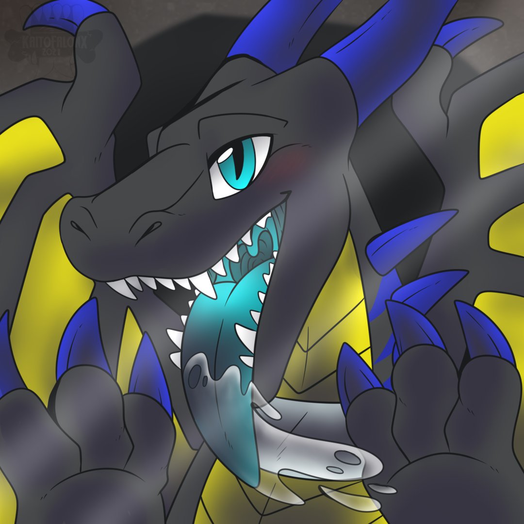 1:1 blush bodily_fluids breaking_the_fourth_wall dragon feral licking_screen long_tongue looking_at_viewer macabrethederg male mouth_shot open_mouth paws saliva scalie sharp_teeth solo teeth tongue unknown_artist wings