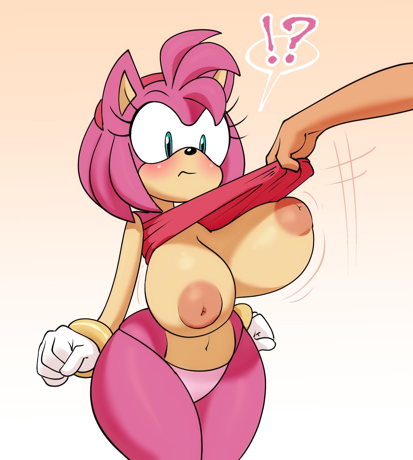 2021 ?! accessory ambiguous_gender amy_rose anthro anthro_focus areola arms_by_side assisted_exposure big_breasts black_nose blue_eyes blush bracelet breasts clothed clothing clothing_lift countershade_arms countershade_face countershade_torso countershading daredemon7000 digital_drawing_(artwork) digital_media_(artwork) eulipotyphlan exposed exposed_breasts eyelashes female female_focus glistening glistening_body glistening_skin gloves gradient_background hair hair_accessory hairband handwear hedgehog hi_res humanoid_hands inverted_nipples jewelry mammal multicolored_body multicolored_face multicolored_skin navel nipples offscreen_character panties pink_body pink_clothing pink_hair pink_skin pink_topwear portrait raised_clothing raised_topwear sega short_hair simple_background solo solo_focus sonic_the_hedgehog_(series) standing tan_body tan_countershading thick_thighs three-quarter_portrait topwear topwear_lift two_tone_body two_tone_face two_tone_skin underwear unseen_character white_clothing white_gloves white_handwear white_panties white_underwear