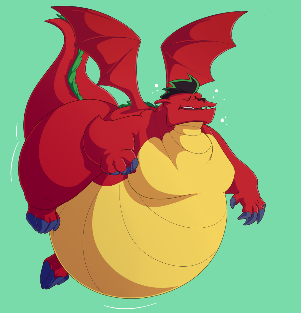 american_dragon:_jake_long anthro belly belly_overhang big_belly big_butt butt disney dragon hojpoj4_(artist) jake_long male moobs obese obese_anthro obese_male overweight overweight_anthro overweight_male red_body solo thick_tail thick_thighs tongue weight_gain wings