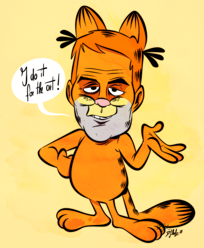 chris_pratt dialogue domestic_cat felid feline felis fur garfield_(series) garfield_the_cat hair half-closed_eyes male mammal meme narrowed_eyes orange_body orange_fur orange_hair orange_tail solo speech_bubble talking_to_viewer themrock