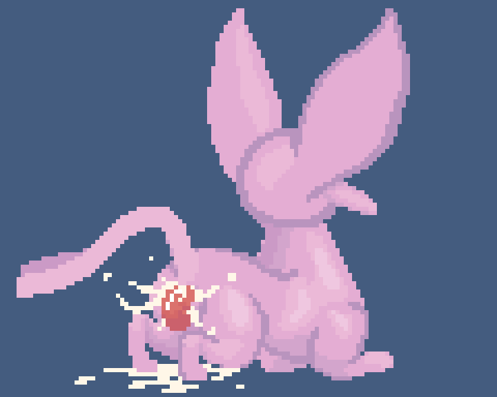 2021 5:4 anal anal_penetration animated autopenetration bodily_fluids cum cum_in_own_ass cum_on_ground digital_media_(artwork) eeveelution ejaculation espeon feral genital_fluids genitals iltedaliu long_tail male masturbation nintendo penetration penis pink_body pink_tail pixel_(artwork) pixel_animation pok&eacute;mon pok&eacute;mon_(species) quadruped red_penis short_playtime solo video_games