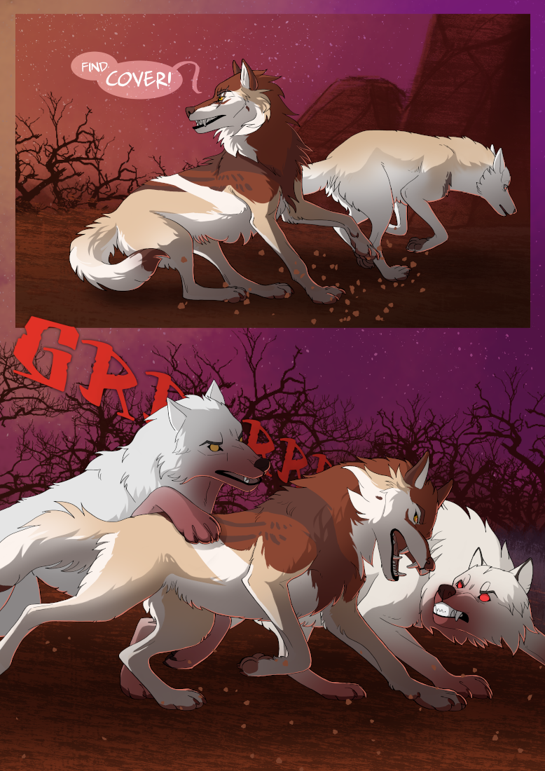 2021 ambiguous_gender canid canine canis detailed_background digital_media_(artwork) english_text feral mammal night oneminutesketch outside sky star starry_sky text willowbyrd wolf